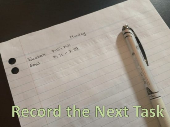 Record the Next Task