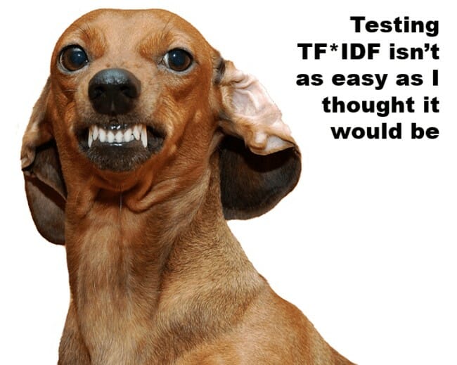 keyword testing dog