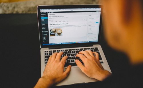 writing blogpost on wordpress