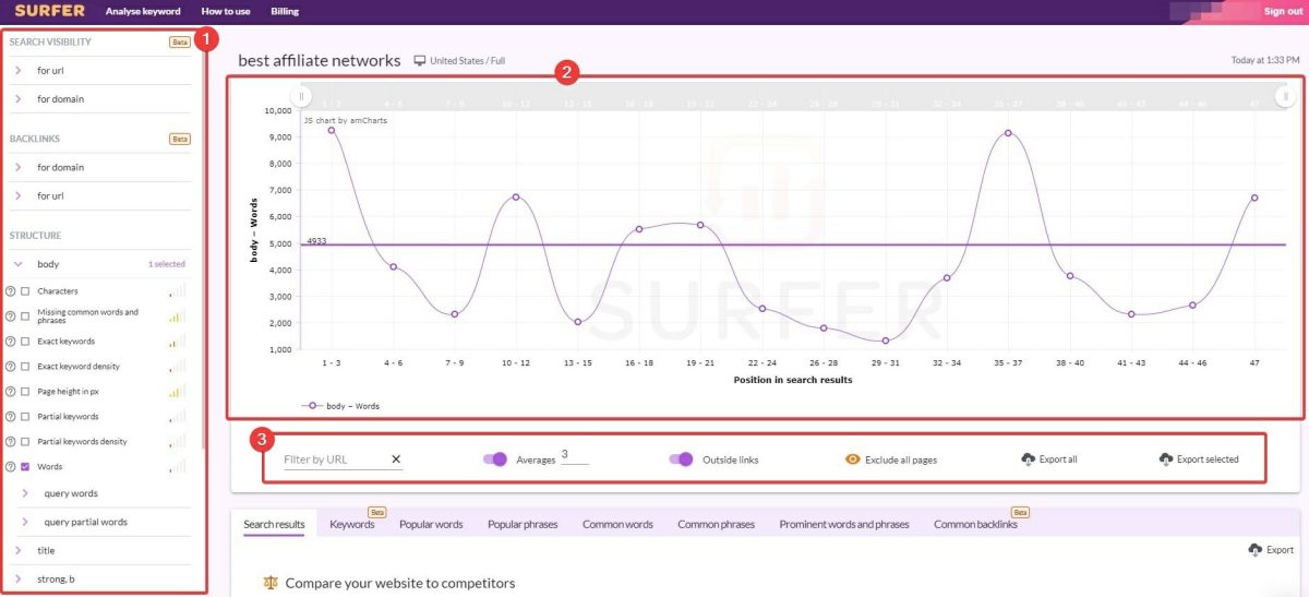 Surfer SEO - Main Analysis View(1)