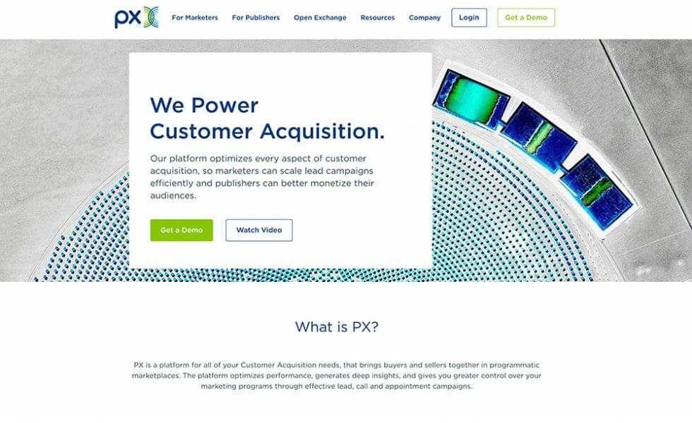 px affiliate homepage