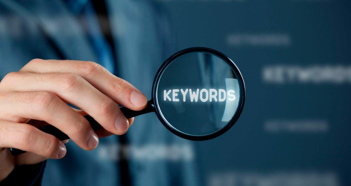 keyword research magnifying