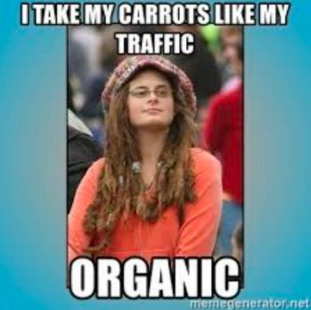 orgabic traffic carrot meme
