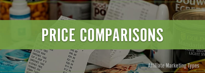 Marketing Types - Price Comparisons