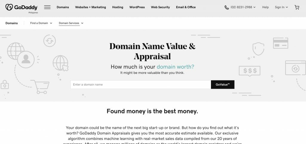 godaddy-domain-value-appraisal