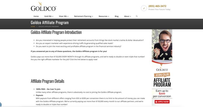 Goldco Affiliate Program