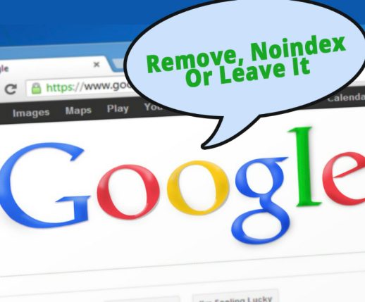 google advice noindex or leave it