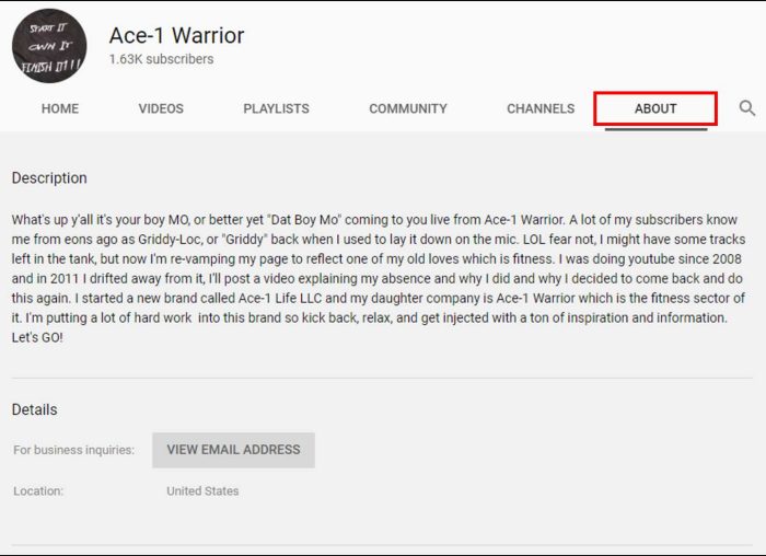 Ace 1 Warrior page description