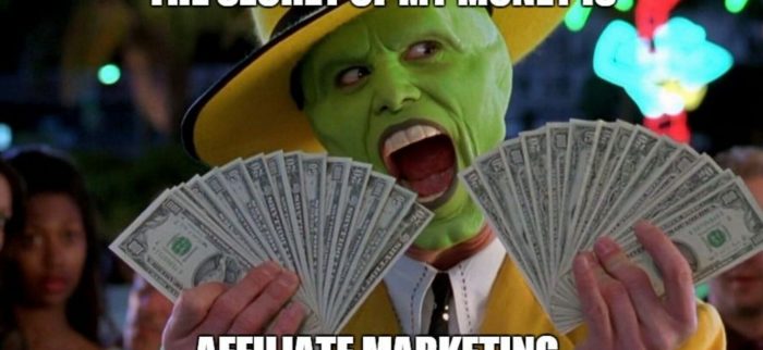 the mask affiliate marketing money meme