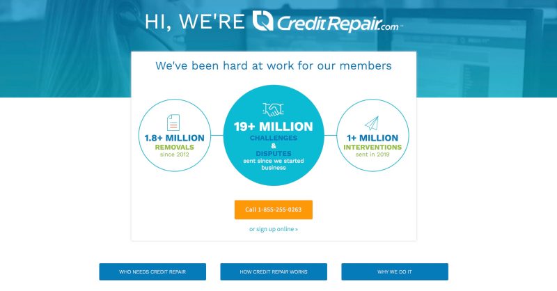 credit repair sales page