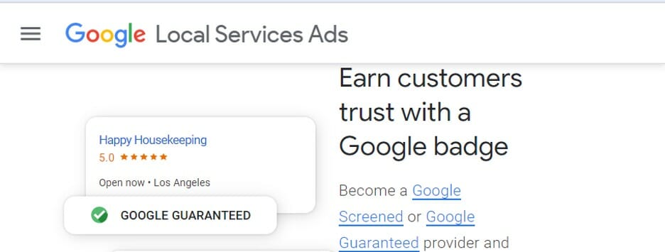 Google Local Services Ad