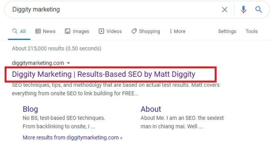 diggity marketing page title serp