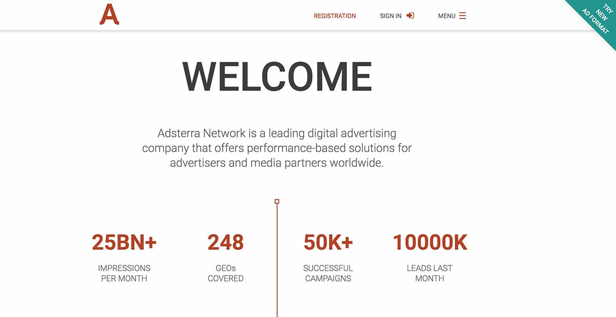 Домашняя страница Адстерры