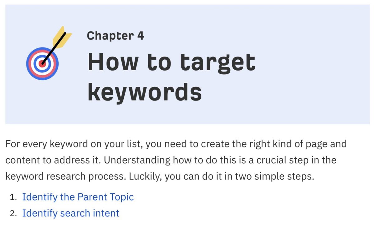 how to target keywords arefs