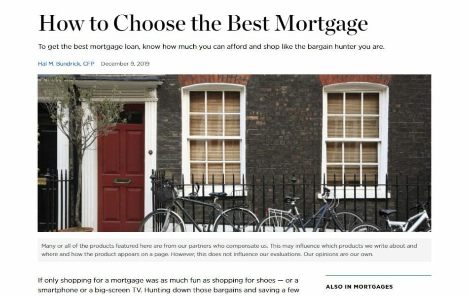 how to choose best mortgage nerdwallet