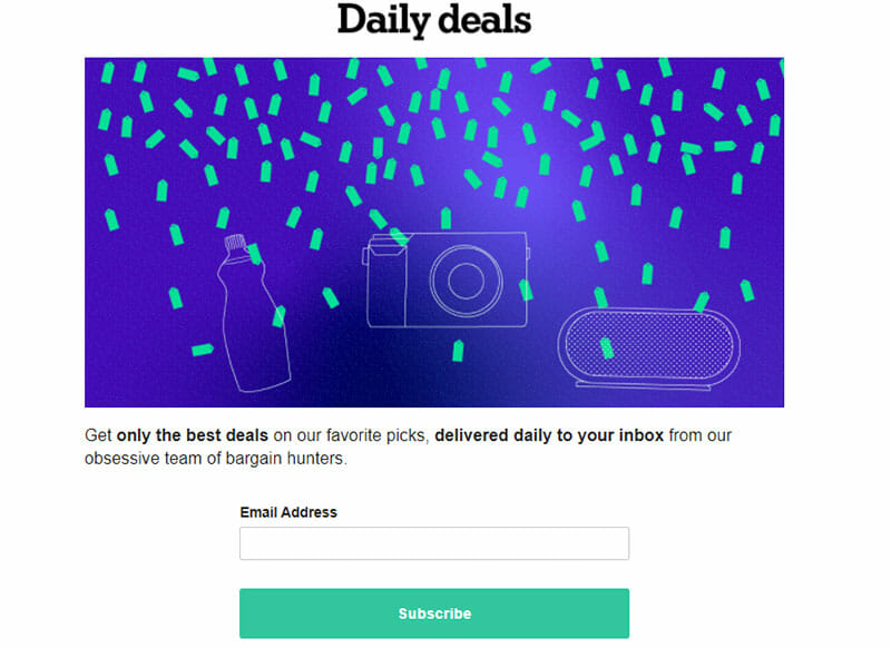 wirecutter daily deals call to action