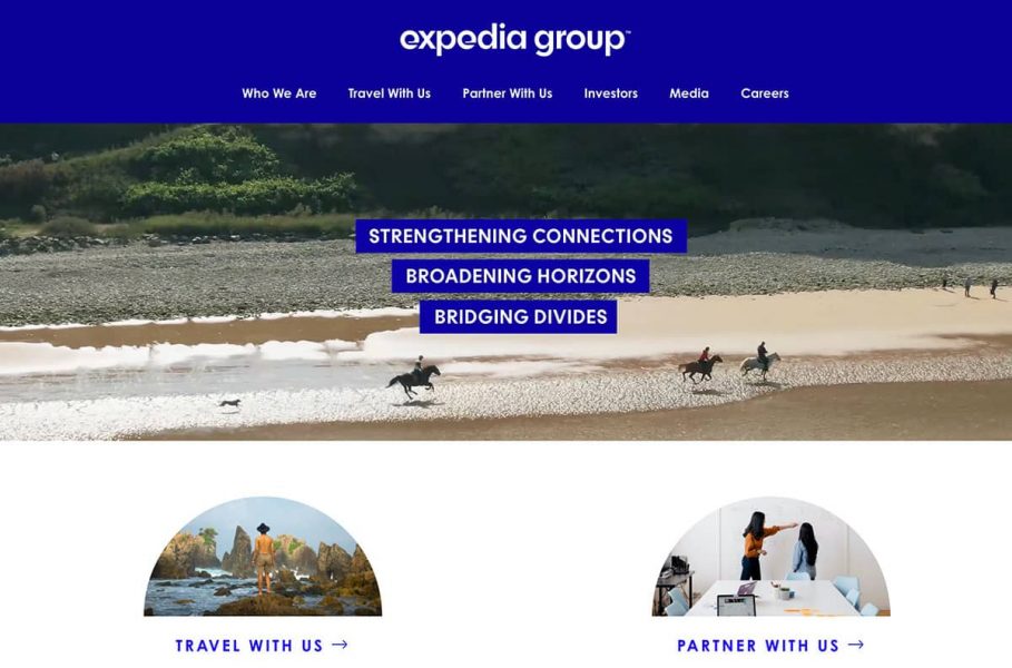Expedia Group Homepage
