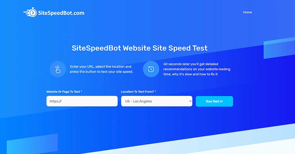Sitespeedbot Homepage