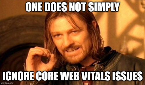 core web vitals meme