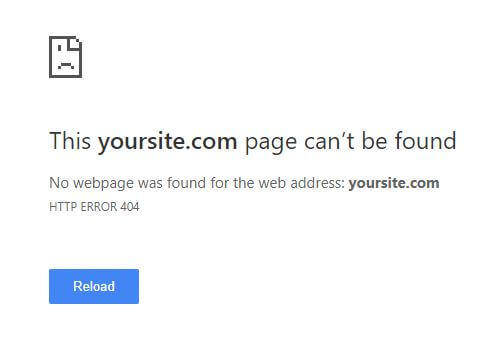 yoursite cannot be found