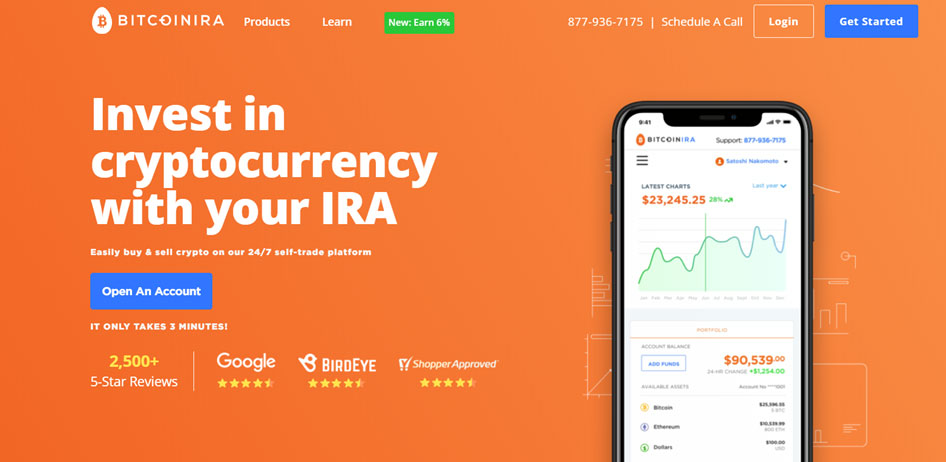 Bitcoin IRA Homepage