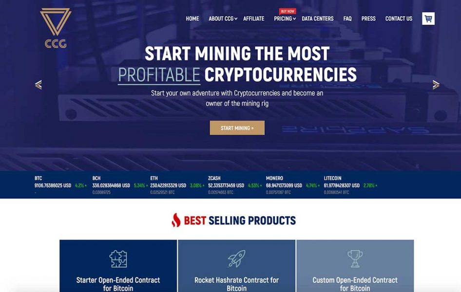 CCG Mining homepage