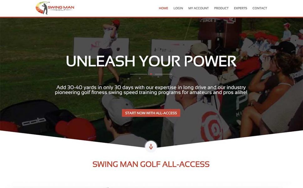 swing man golf homepage