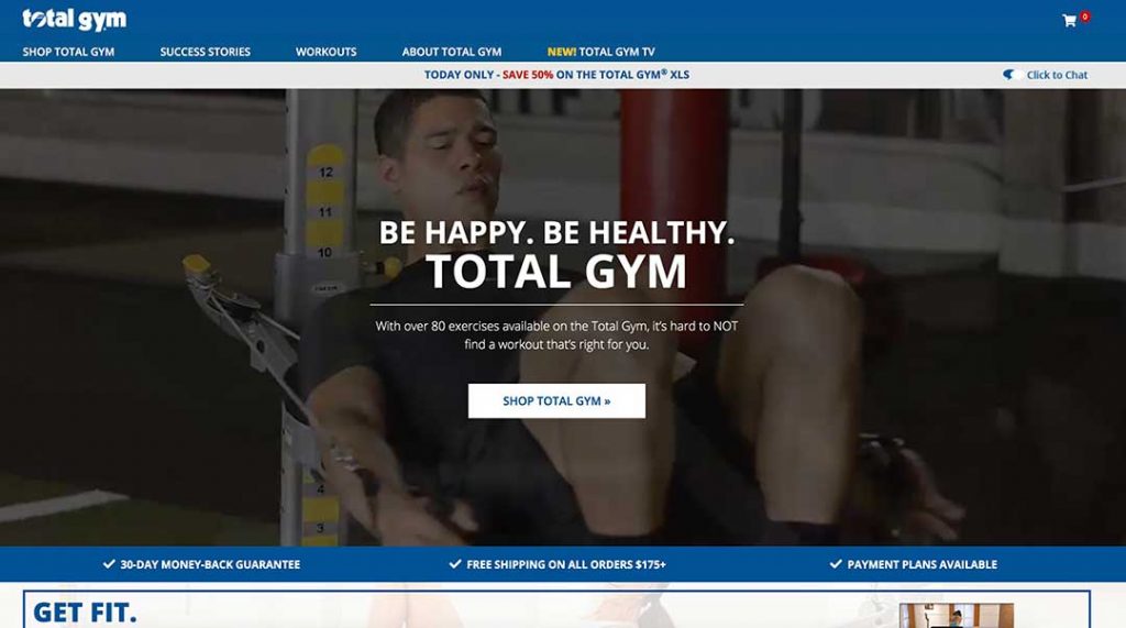 total gym homepage