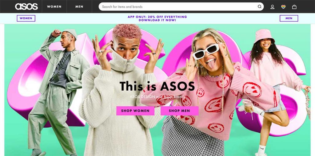 Asos Homepage