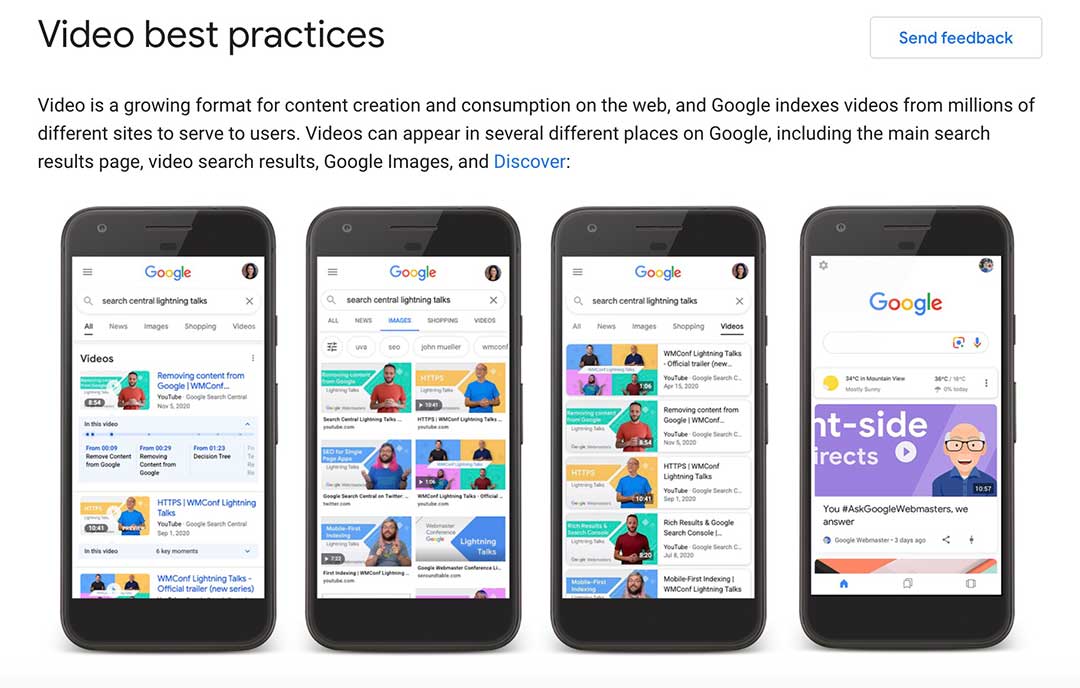 Google best video practices