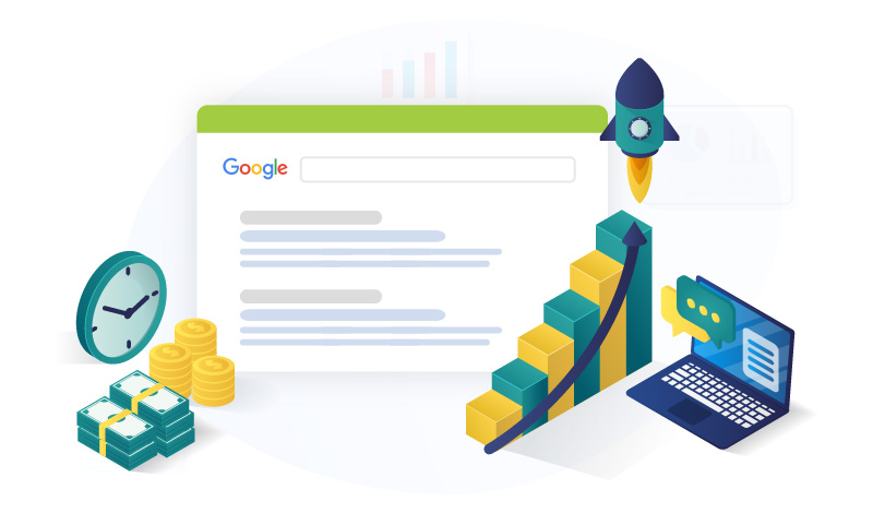 ROI from SEO illustration