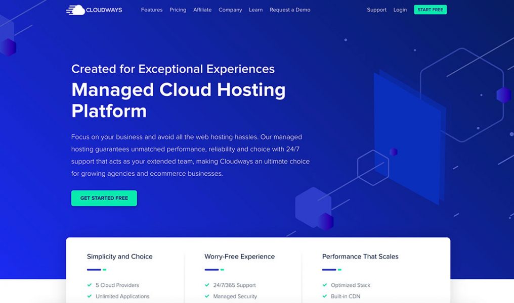 cloudways homepage