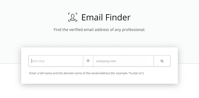 hunter email finder feature
