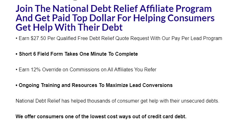 national debt affiliate program