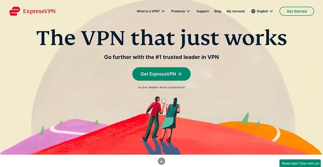 Express VPN Homepage