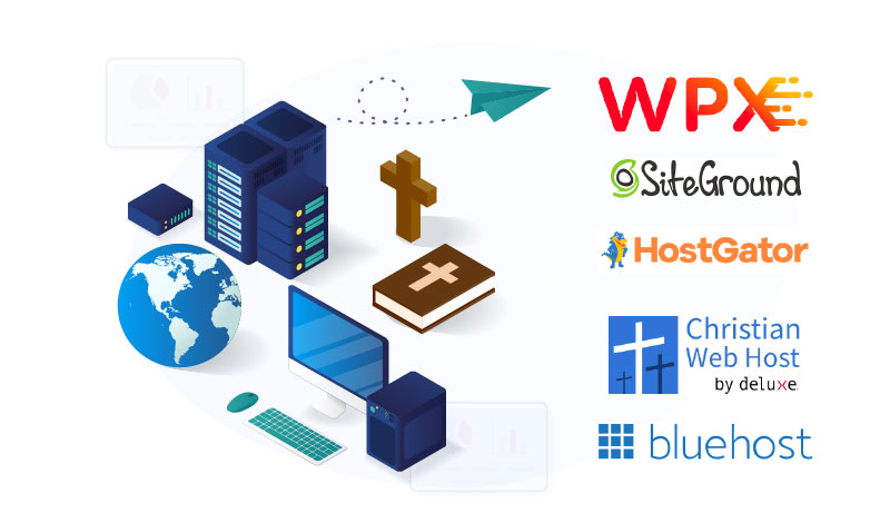 christian web hosting illustration