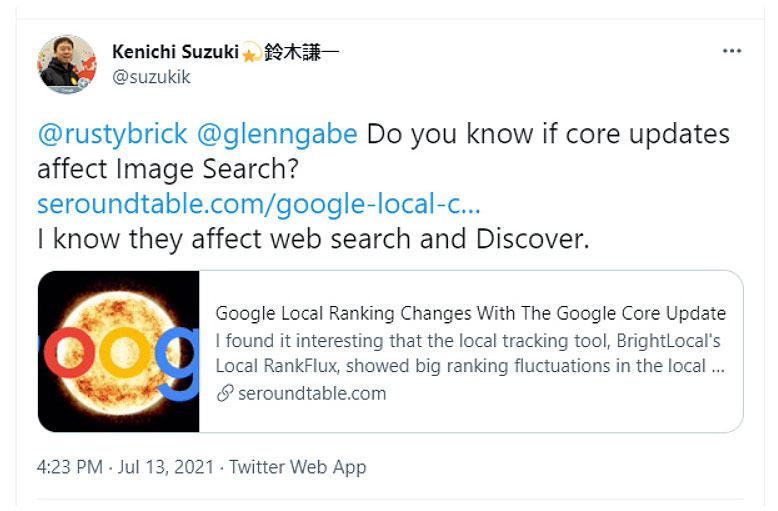 google search image tweet by kenichi