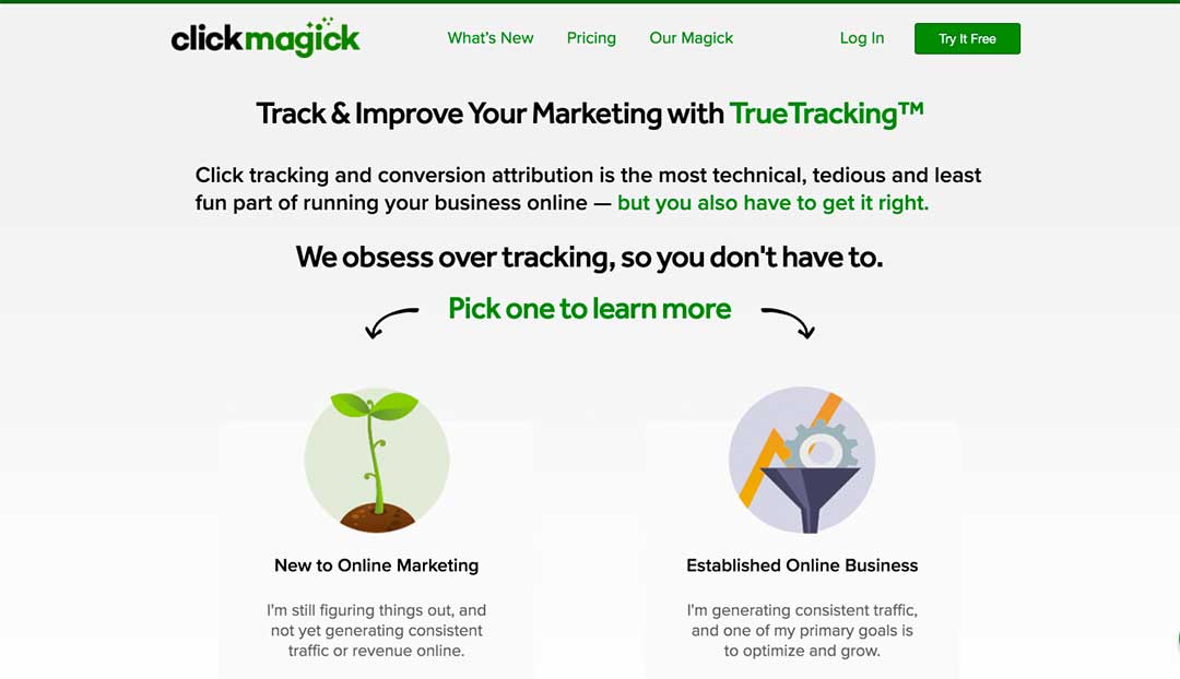 ClickMagick Homepage
