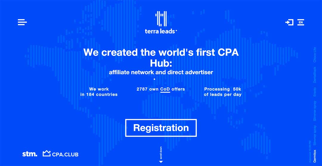 Terra Leads Homepage