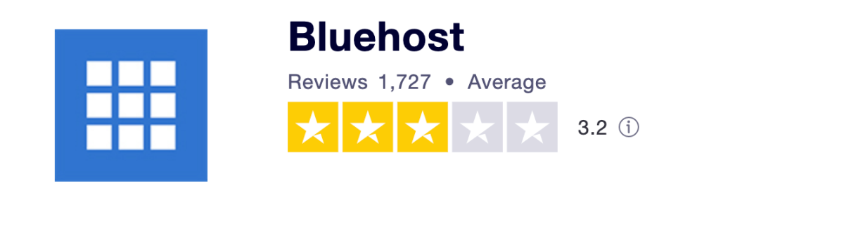 bluehost trustpilot