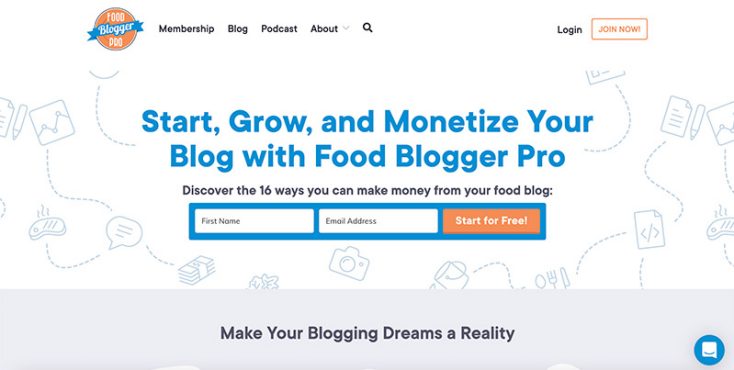 FoodBloggerPro Homepage