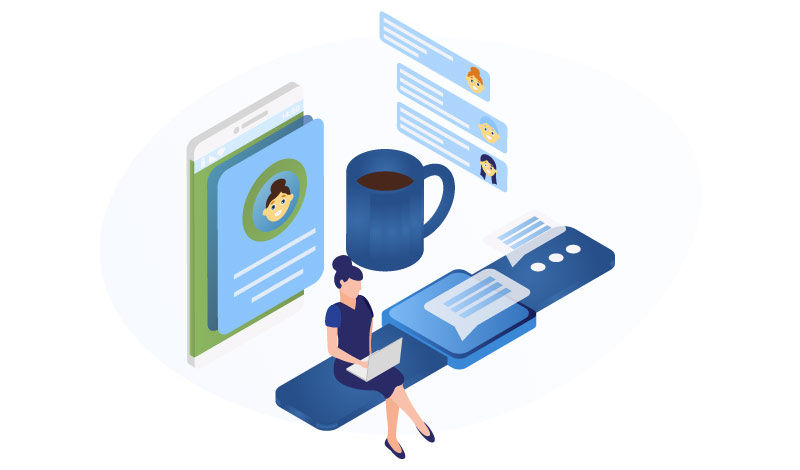 Virtual Assistant Illustration