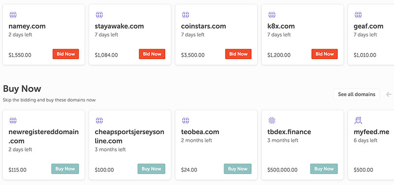 available domains in namecheap