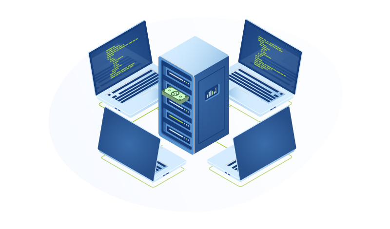 Reseller Web Hosting Illustration