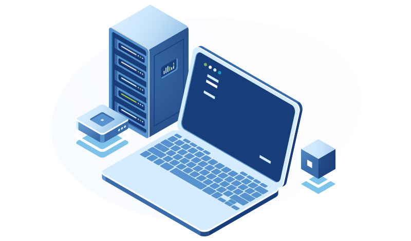 What is Domain Hosting Illustration