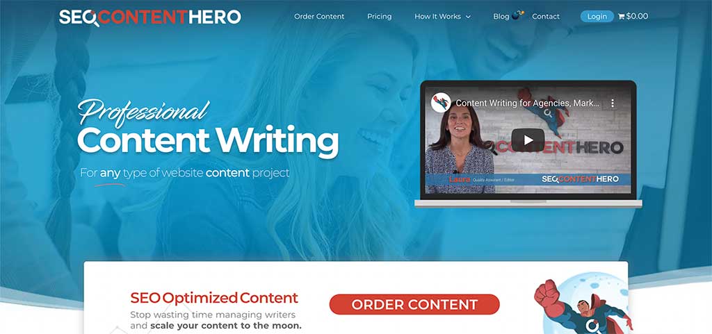 writing online platforms SEO Content Hero