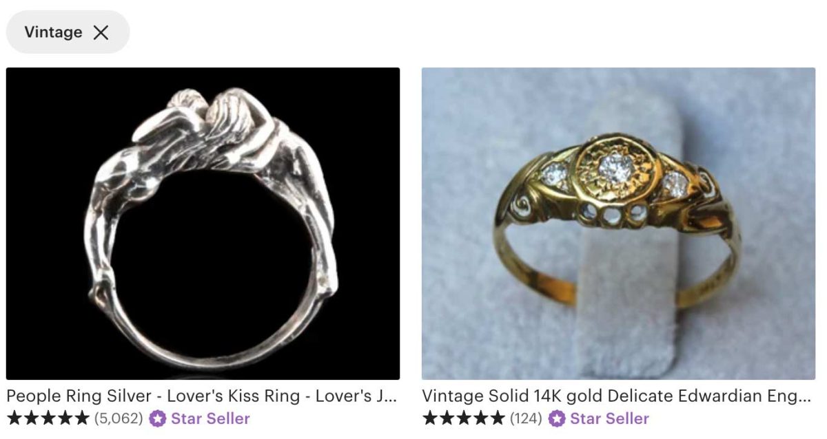 Etsy Vintage Rings