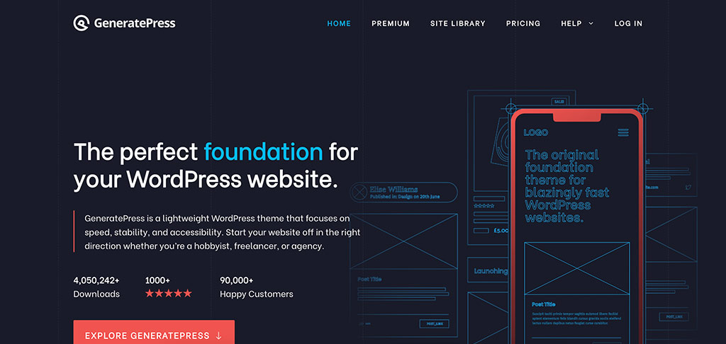 Generate press Homepage