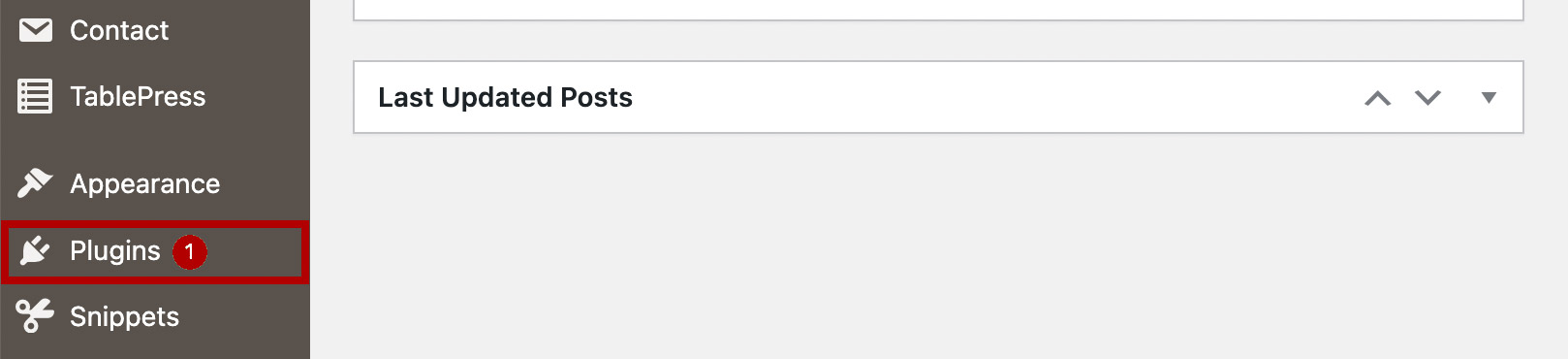 On the left-hand nav menu, click on “Plugins”