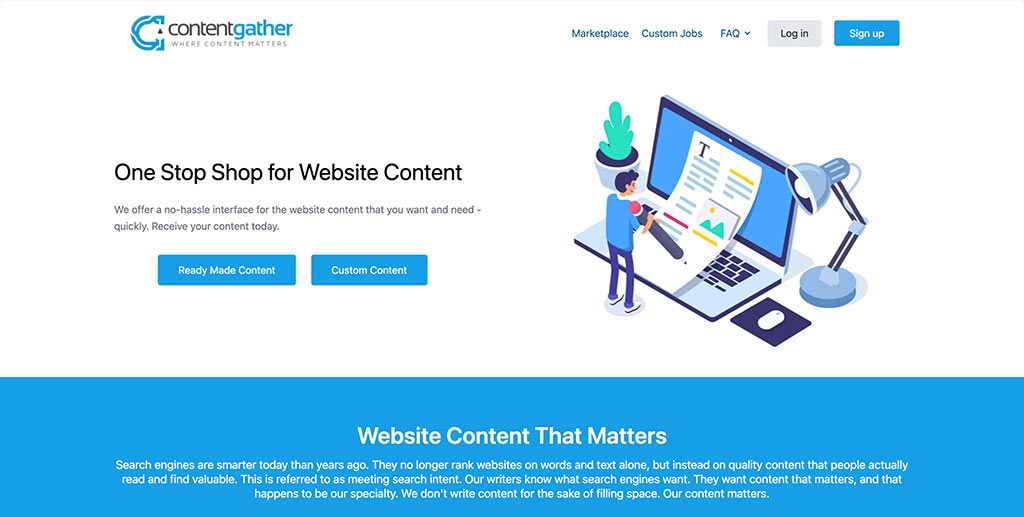 ContentGather Homepage